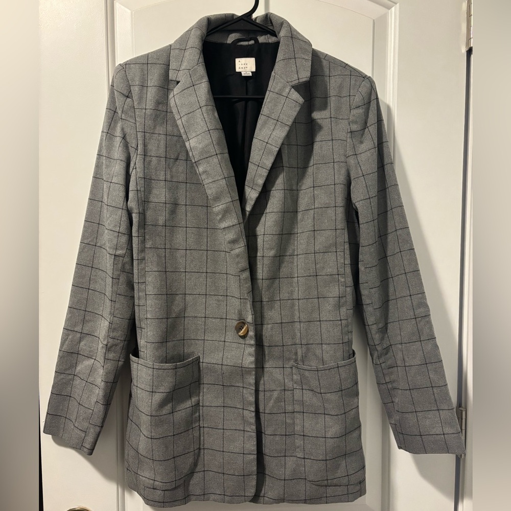 Plaid Blazer